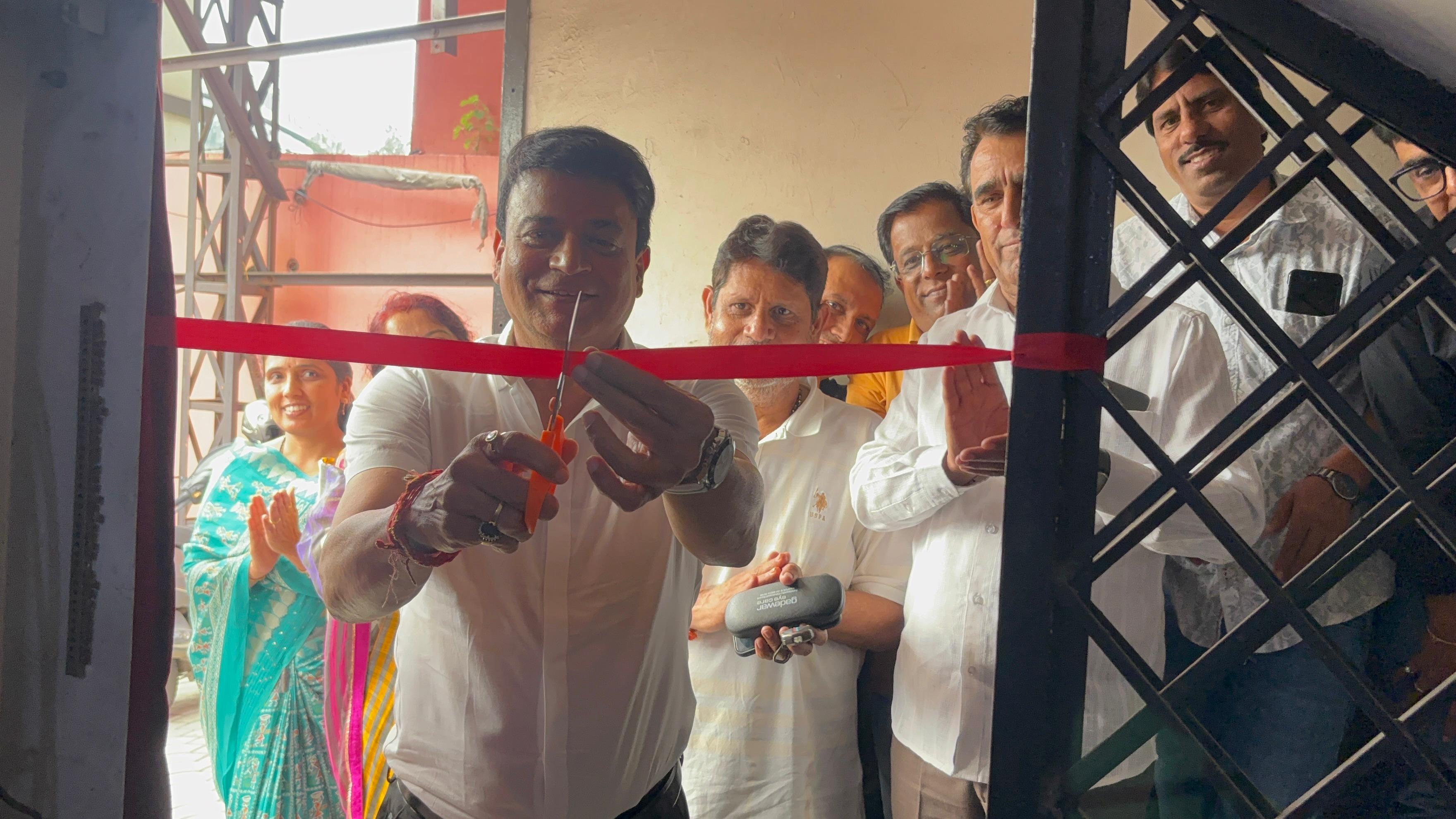 सोलर प्लांट का उद्घाटन श्रीमान योगेश जी बुनिया पूर्व अध्यक्ष । 28 सितम्बर 2025